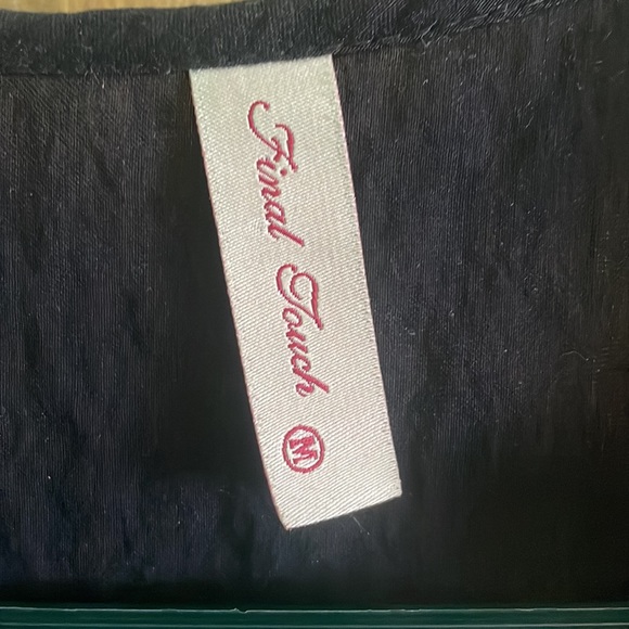 Final touch | black v neck tank blouse | size M - Picture 4 of 5